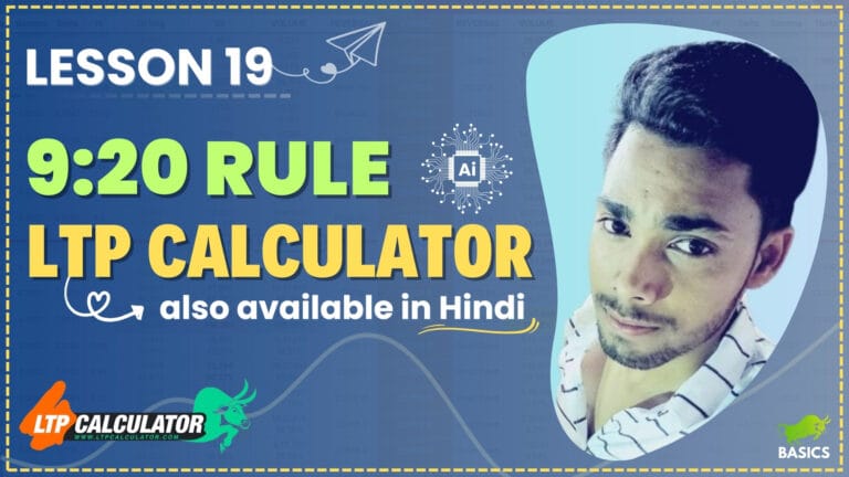 9:20 STRATEGY ON LTP CALCULATOR